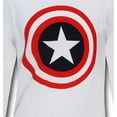 thumbnail image 2 of Captain America White Thermal Long Sleeve T-Shirt-Men's Large, 2 of 2