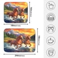 thumbnail image 2 of Ryvnso Sunset Running Horses Dish Drying Mat for Kitchen Countertop 16x18 Small Dish Pad Drainer Rack Dish Sink Mats, 2 of 7