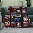 thumbnail image 2 of Veteran Blanket Gifts for Men, Vietnam Veteran Gifts, Army Navy Military Blankets for Veterans, Navy/Army/Air Force Veteran Gifts, Military Retirement Gifts, Patriotic Throw Blanket 80"x60", 2 of 5