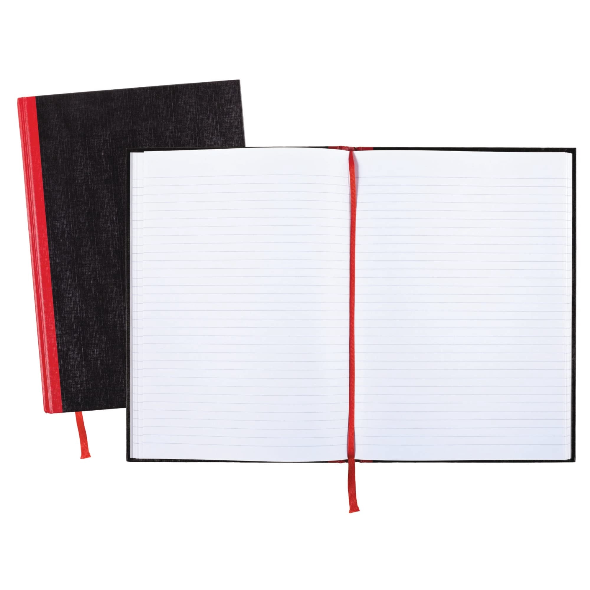 Black n' Red™ Notebook/Journal, 11 3/4" x 8 1/4", 192 Pages (96 Sheets), Black/Red, (D66174)