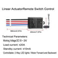 forward Reverse Remote Switch Linear Actuator Wireless Remote Control