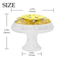 thumbnail image 4 of 4 Pcs Rats Yellow Mouse Teeth Knobs for Kitchen Cabinet Cupboard Dresser Bookcase Drawer Pulls Handles Round Home Decor, 4 of 8