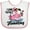 White and Pink, variant on Inktastic I Look Totally Flamazing with Flamingo in Sunglasses Boys or Girls Baby Bib