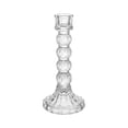 thumbnail image 2 of Vintage Clear Glass Candlestick Holders, Clearance Crystal Taper Candle Stands, Table Centerpiece Decor for Wedding Thanksgiving Christmas Autumn Home Ornaments, 2 of 6