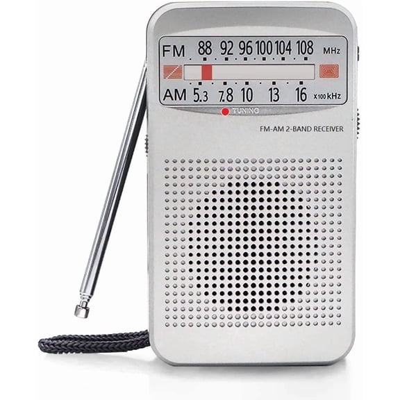 STAR- Am Fm Portable Pocket Radio, Compact Transistor Radios - Best Reception, Loud Sp