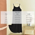 thumbnail image 4 of Asxite Plus Size Womens Pajamas Loose Spaghetti Strap Crew Neck Solid Short Sleep Dress, 4 of 7