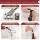 thumbnail image 5 of Wine Opener Set Premium Leather Box Rabbit Corkscrew Wine Bottle Opener, Wine Pourer - yujia(FMY), 5 of 5
