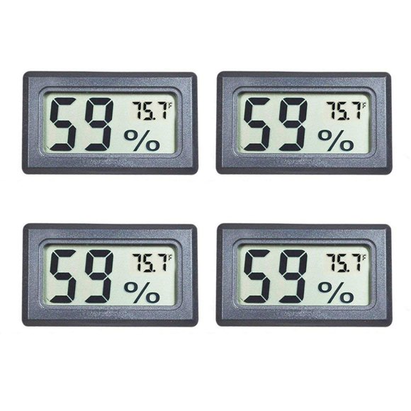Medidores de temperatura y humedad Veanic Mini, paquete de 4