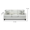 thumbnail image 4 of Southern Home Furnishings Max Pearl Polypropylene Sofa in White Finish, 4 of 7