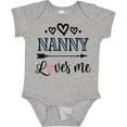 thumbnail image 3 of Inktastic Nanny Loves Me Grandchild Girls Baby Bodysuit, 3 of 5