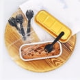 thumbnail image 2 of Disposable Foil Mini Pans with Lids 50 Pack, 6.8oz 6.5"x2.5"x1.2" Aluminum Small Loaf Pans,Rectangle Muffin Pan Mini Cake Tins Containers for Bread Loaf -Gold, 2 of 4