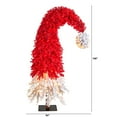 thumbnail image 3 of Nearly Natural 9ft. Holiday Red Santa Hat Christmas Tree with 600 LED lights and 1992 Bendable Branches, 3 of 12