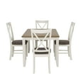 thumbnail image 2 of Pemberly Row 2 Tone Wood Dining Table in Rustic Taupe and Vanilla White, 2 of 6
