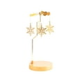 thumbnail image 4 of Portavelas Giratorio Candelabro Decorativo Romántico Para Decoración De Fiesta En Casa Copo De Nieve, 4 of 9