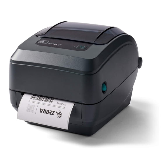 Restored Zebra GK420t Thermal Transfer Desktop Printer, 4-inch Print Width, USB, Serial, and Parallel Connectivity (Refurbished)