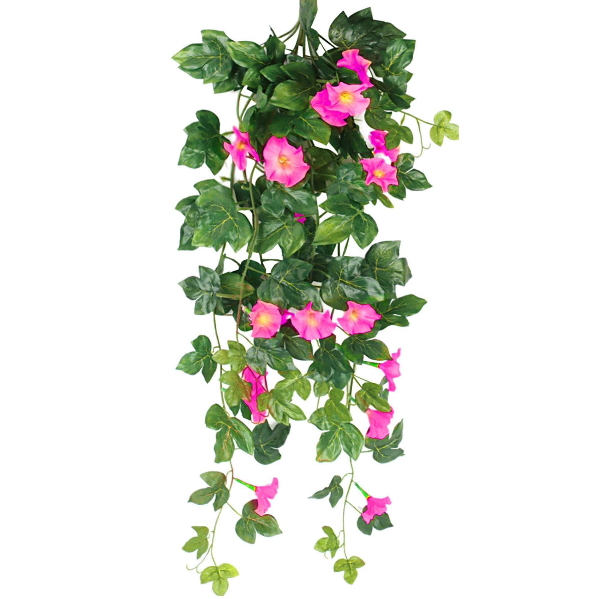 Luxtrada Fake Plant Flower Realistic Vivid Waterproof Hanging