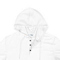 thumbnail image 4 of Xzbqbs Men's Sweatsuits 2 Piece Outfits Waffle Knit Sets Button Short Sleeve Athletic Hoodie and Shorts Casual Fashion Tracksuits, 4 of 7