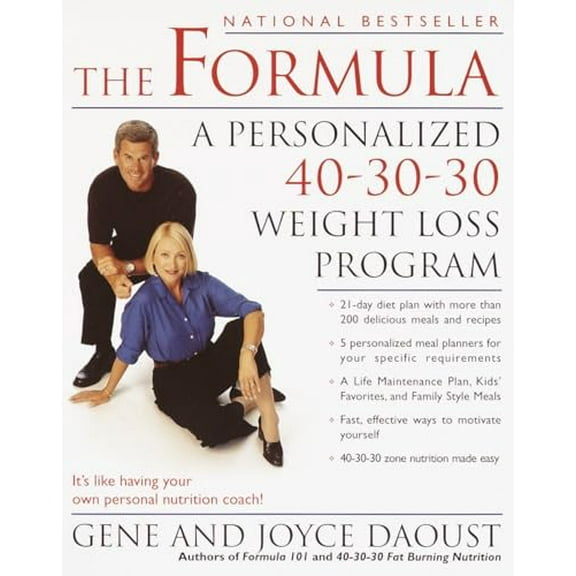 Pre-Owned The Formula: A Personalized 40-30-30 Fat-Burning Nutrition Program (Paperback) 0345443063 9780345443069
