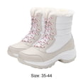 thumbnail image 3 of Zapatos Botines impermeables antideslizantes de felpa cálidos botines de talla grande (blanco 35) Wdftyju Tenis De Mujer Tenis De Hombre, 3 of 5