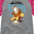 thumbnail image 3 of Avatar - The Last Airbender - Aang Swirl - Youth Girls Raglan Graphic T-Shirt, 3 of 5