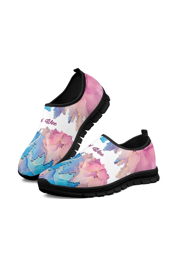 Womens Orthopedic Slip On Loafers Walking Shoes with Arch Support Lightweight Water Resistant Nurse Shoes Slip Resistant Healthcare Work Shoes