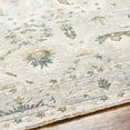 thumbnail image 6 of Hauteloom Emile Living Room, Bedroom Area Rug - Floral Border Medallion Distressed Leaf - Traditional Oriental Transitional Oushak - Off White, Taupe, Dusty Sage, Cream, Beige - 2' x 2'11", 6 of 17