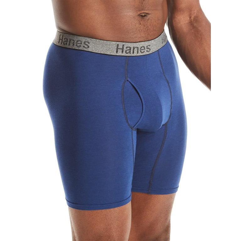 Hanes Men's Comfort Soft Waistband Mid-Rise Briefs 6pk - Blue/Green/Gray S