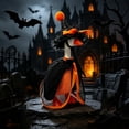 thumbnail image 5 of RUINIXCW 7 Inch Halloween Goose Outfits Desk Duck Outfit Mini Porch Goose Outfit for Desk Goose Figurine Holiday Desk Goose Clothes Pointed Hat and Cape Set Witch Costume (No Goose), 5 of 7