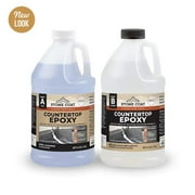 Stone Coat Countertops (1 Gallon) Epoxy Resin Kit for DIY Projects, Kitchens, Bathrooms, Counters, Tables, Wood Slabs, and More! Heat Resistant and Clear Epoxy Resin!