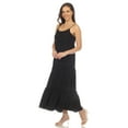 thumbnail image 2 of White Mark Women's Scoop Neck Tiered Maxi Dress, 2 of 7