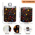 thumbnail image 5 of Yayeee 2 Pack Qtip Holder Bathroom Cotton Swab Canister with Lid Clear Dispenser Set, Moon Pattern, 5 of 6