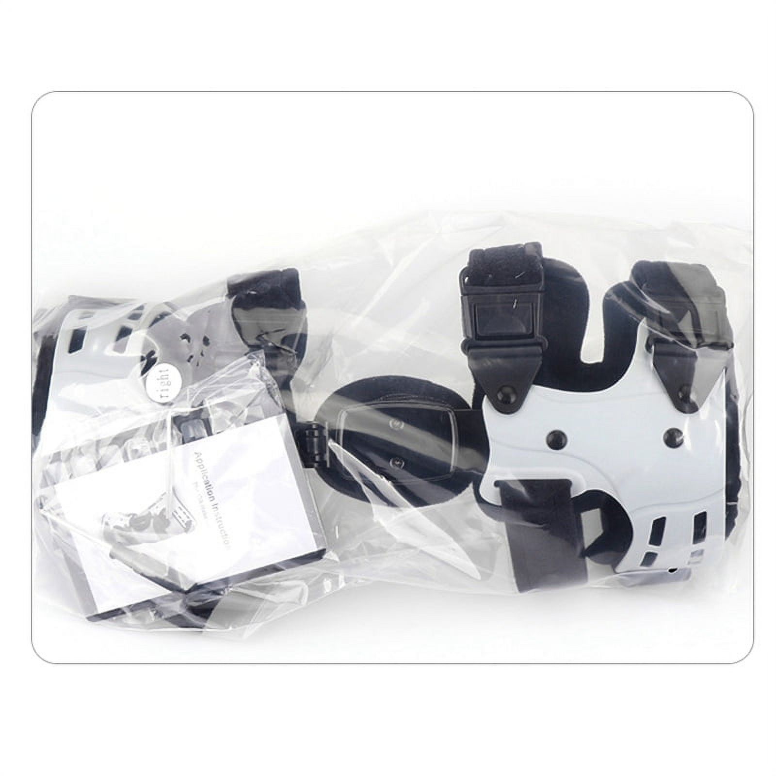 OA Hinged Support Right Knee Braces, Black & White
