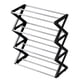 thumbnail image 5 of Zapatero organizador de 4 niveles con forma de 42 x 18,5 x 49,5 cm, montaje sencillo, ahorro de espacio Negro, 5 of 9