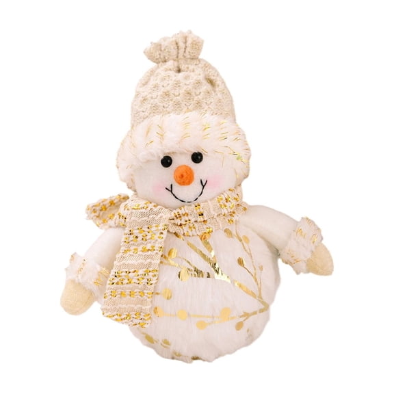 2026 Christmas Indoor Home Decor Golden Foil Winter Christmas Ornaments 3 Selectable Styles Doll For Xmas Party Gift Giving