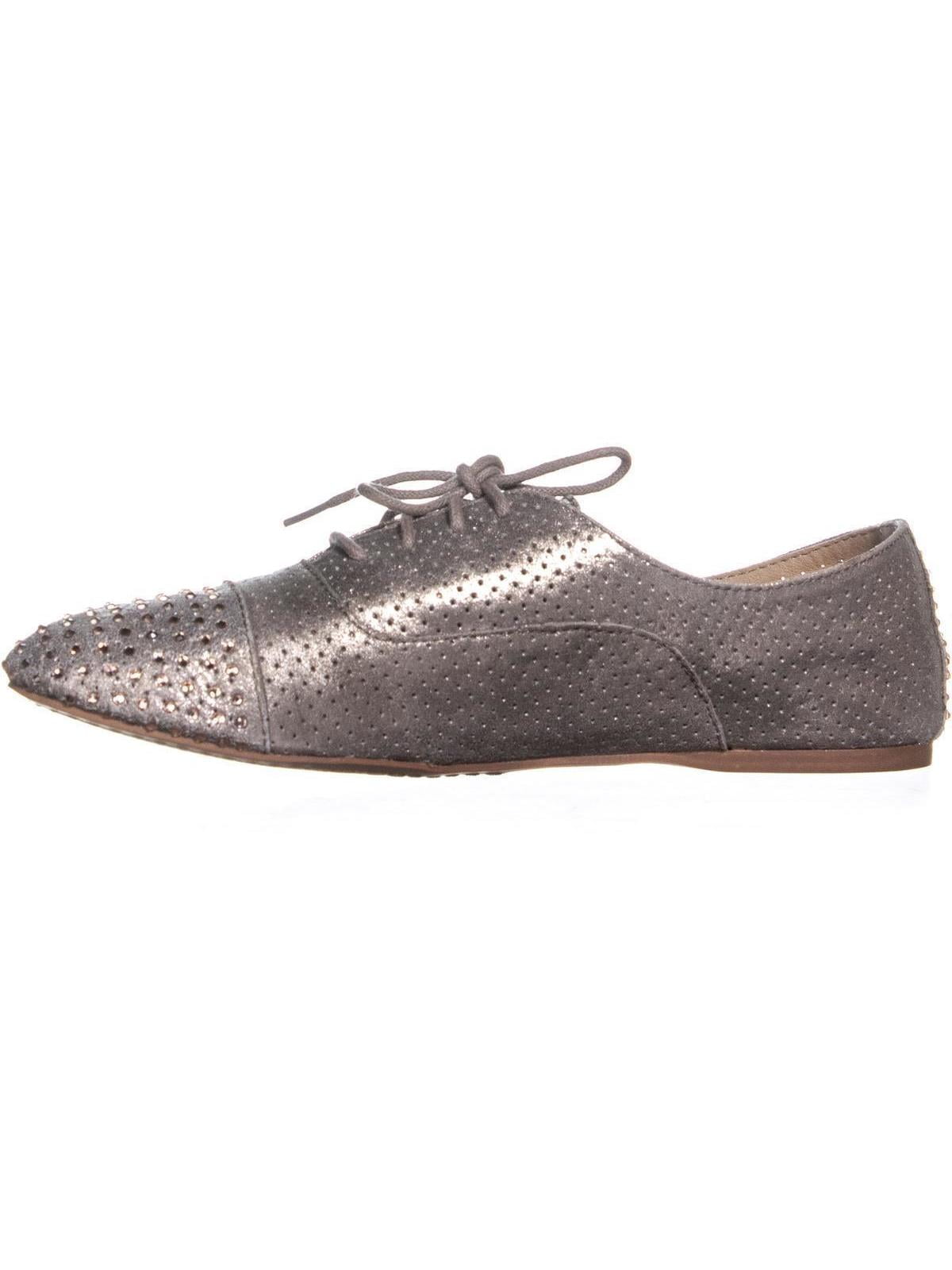 steve madden silver oxfords