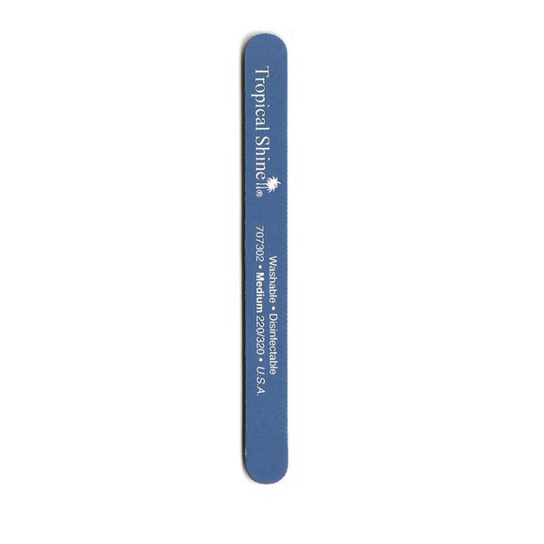 Tropical Shine Nail File Blue File 220/320 (Medium/ Fine) 7 1/2 in x 3/