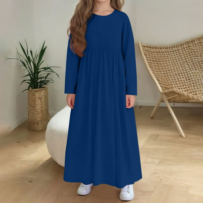 knee length dresses for ladies Girls' Sweet Springtime Ruffle Maxi Dress Size: 5/6 by Mila & Rose main image 0