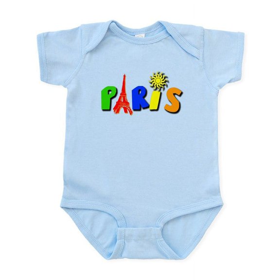 CafePress - Colorful Paris / Eiffel Tower Infant Bodysuit - Baby Light Bodysuit, Size Newborn - 24 Months