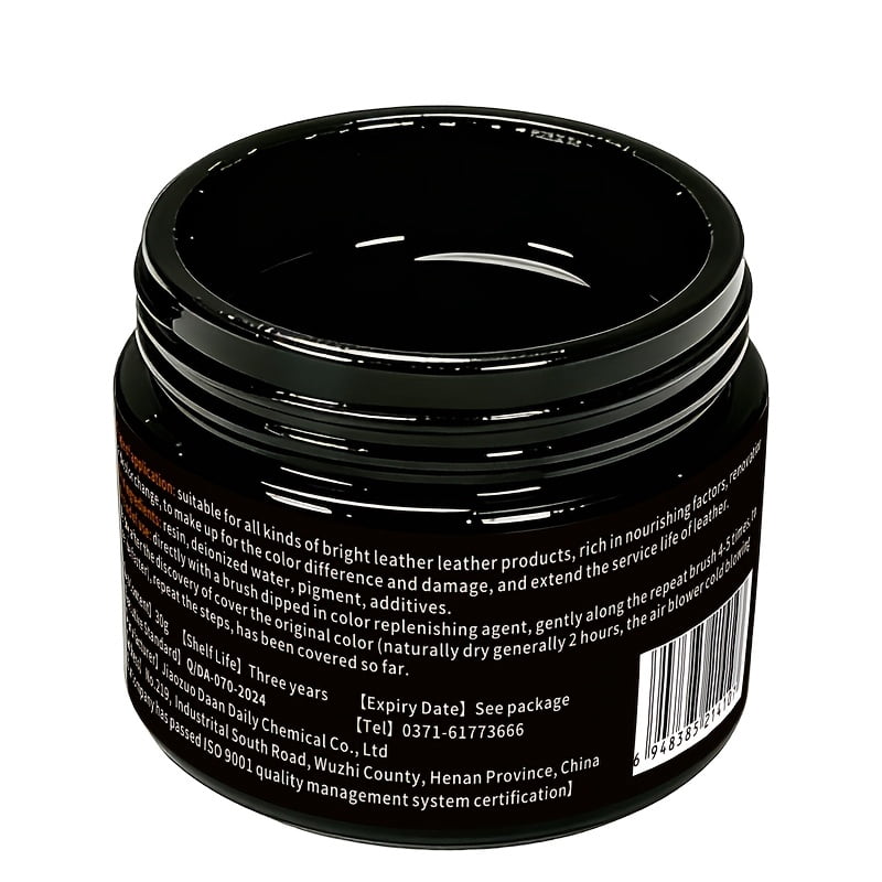 Shoe & Leather Dye Color Changer/Restorer Spray - Instant Black -Up Paint for Leather Jackets, Bags, Belts, Wallets - Plant-Based & Chemical Formula Refurbishment Spray (30g)