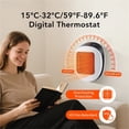 thumbnail image 2 of Electric Heater For Room PTC Ceramic Electric Heaters Sheet With Remote Portable House Low Noise Heating Foot Hand Warmer ,Ultimate Temperature Control, 2 of 7