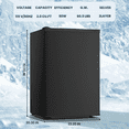 thumbnail image 4 of Electactic Upright Freezer, Energy Saving 3.0 Cu.ft Single Door Compact Upright Freezer with Reversible Door(Black), 4 of 8