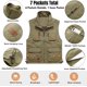 thumbnail image 3 of Flygo Men's Lightweight Outdoor Travel Work Fishing Vest With Multi-Pockets, 3 of 3