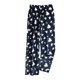 thumbnail image 2 of Pantalones de dormir de franela suave con cintura elástica para mujer, con estampado festivo y bolsillos laterales. Pantalones de poliéster para mujer., 2 of 5