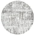 thumbnail image 3 of SAFAVIEH Berber Clover Abstract Polyester Shag Area Rug, Grey/Dark Grey, 7' x 7' Square, 3 of 10