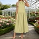 thumbnail image 5 of Zapatos de Vestido de Mujer Casual sin Mangas con Cremallera Trasera Vestido de Lino Midi para Primavera Verano Playa Y Uso Diario, 5 of 6