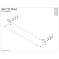 thumbnail image 3 of Kingston Brass BA2713C Milano 24-Inch Double Towel Bar in Polished Chrome, 3 of 5