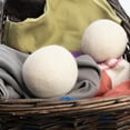 thumbnail image 4 of Evriholder (2 Pack) Wool Eco-Friendly Dryer Balls Laundry Sheets Alternative 100% Natural Undyed Wool Fabric Softener Anti-Static Dryer Balls, 4 of 5