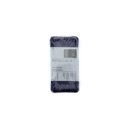 UPC: 0836943000223 | R&F Handmade Paints Encaustic Paint Cake 40ml Pthalo Blue