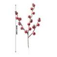 thumbnail image 2 of Christmas Picks Floral Picks Artificial Red Berry Stems Branches Fake Christmas Tree Picks Xmas Valenintes Wreath Crafts Decorations 1PACK, 2 of 5