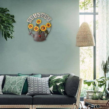 UPC 010203247355 product image for woxinda american creative living room wall murals kettle sunflower welcome decor | upcitemdb.com
